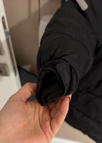 H&M Siyah Erkek Çocuk Kemerli Mont - Görsel 2