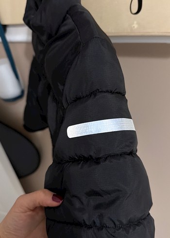 H&M Siyah Erkek Çocuk Kemerli Mont - Görsel 3