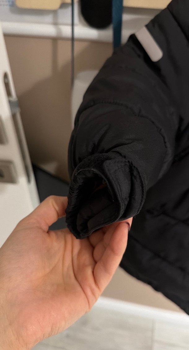 H&M Siyah Erkek Çocuk Kemerli Mont - Görsel 2