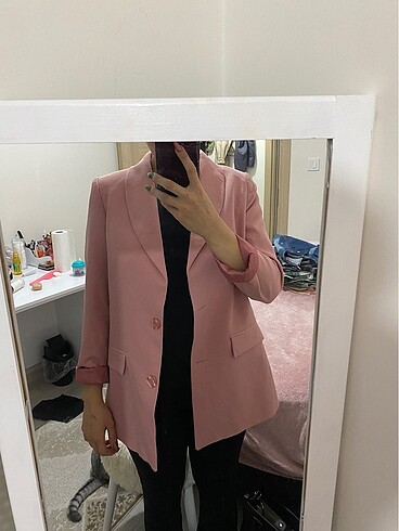 pembe blazer ceket