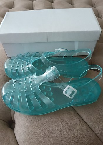38 Beden jelly şeffaf sandalet