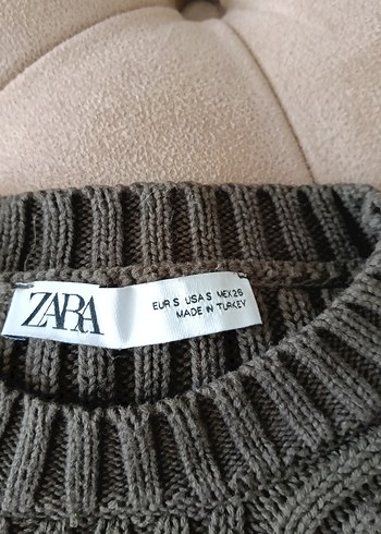 Zara ZARA haki crop kazak
