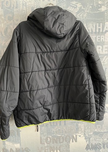 Decathlon Erkek Çocuk Siyah Kapüşonlu Fermuarlı Mont