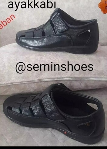 ????hakiki deri sandalet ayakkabı ???? - Görsel 2
