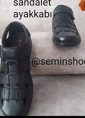 ????hakiki deri sandalet ayakkabı ???? - Görsel 4