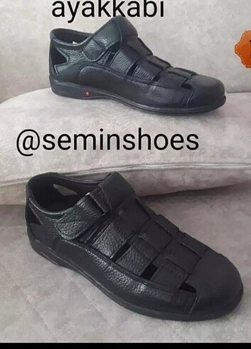 ????hakiki deri sandalet ayakkabı ???? - Görsel 7