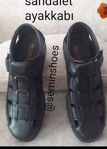 **hakiki deri sandalet ayakkabı*** - Görsel 2