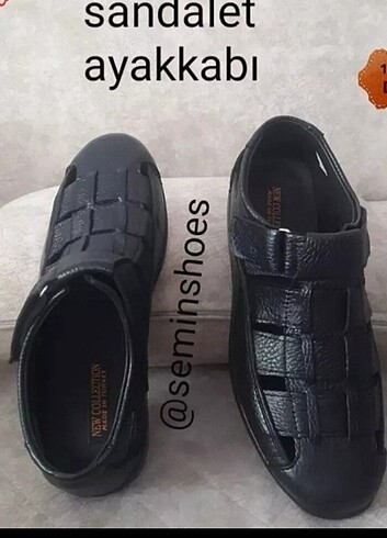 Hakiki deri sandalet ayakkabı - Görsel 6