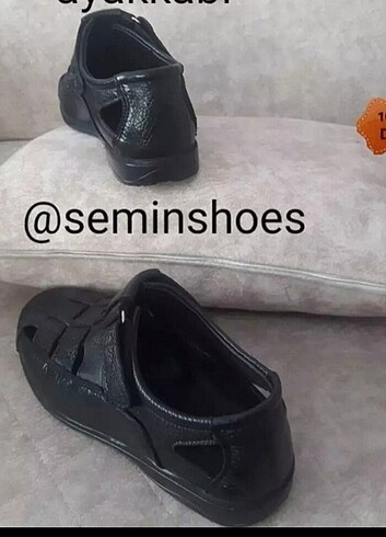 Hakiki deri sandalet ayakkabı - Görsel 4