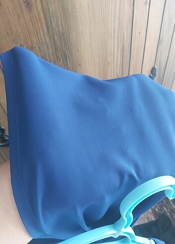 xl Beden mavi Renk Modern Şık Kadın Saks Mavi Abiye