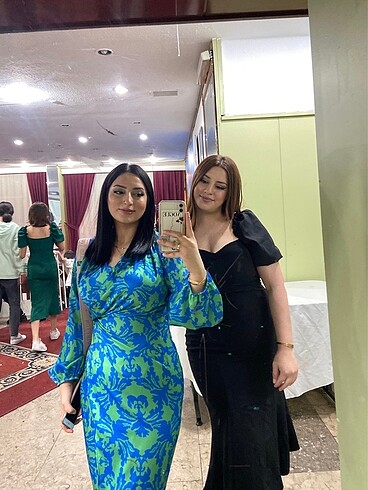 Saks mavisi midi boy elbise