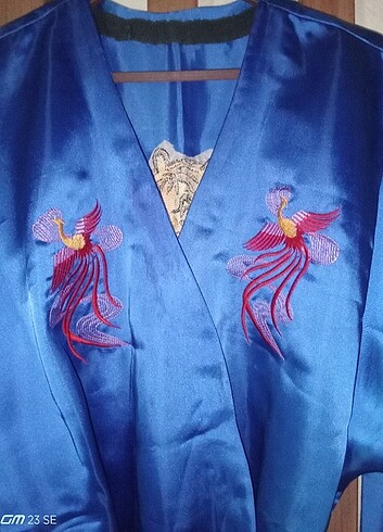 l Beden mavi Renk Bayan kimono