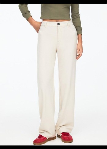 xl Beden ten rengi Renk Pull&Bear Kumaş Pantolon