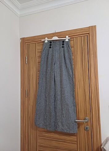 xs Beden gri Renk Trendyolmilla Pantolon