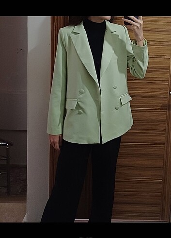 xs Beden yeşil Renk Trendyolmilla Blazer Ceket