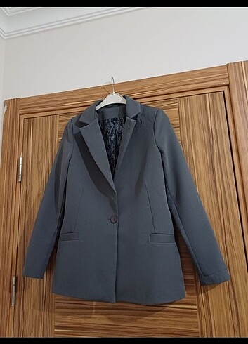 l Beden gri Renk Trendyolmilla Blazer Ceket 