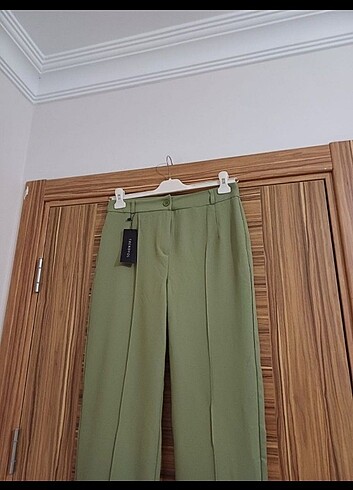 xs Beden yeşil Renk Trendyolmilla Pantolon
