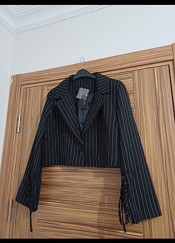 xl Beden siyah Renk Trendyolmilla Crop Blazer Ceket