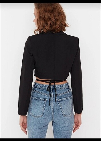 Trendyol & Milla Trendyolmilla Crop Blazer Ceket