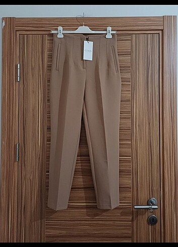 l Beden camel Renk Kumaş Pantolon