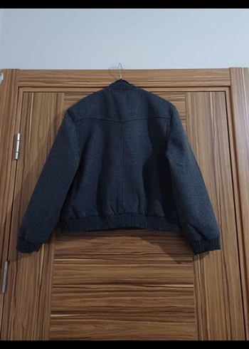 s Beden gri Renk Trendyolmilla Kaşe Bomber Ceket