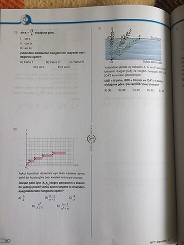 Beden Ayt matematik denemeleri Orijinal yayınları