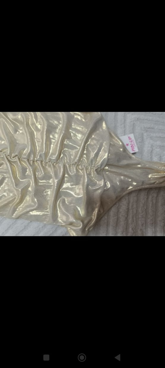 Parlak Altın Renkli  Mayo - Görsel 2