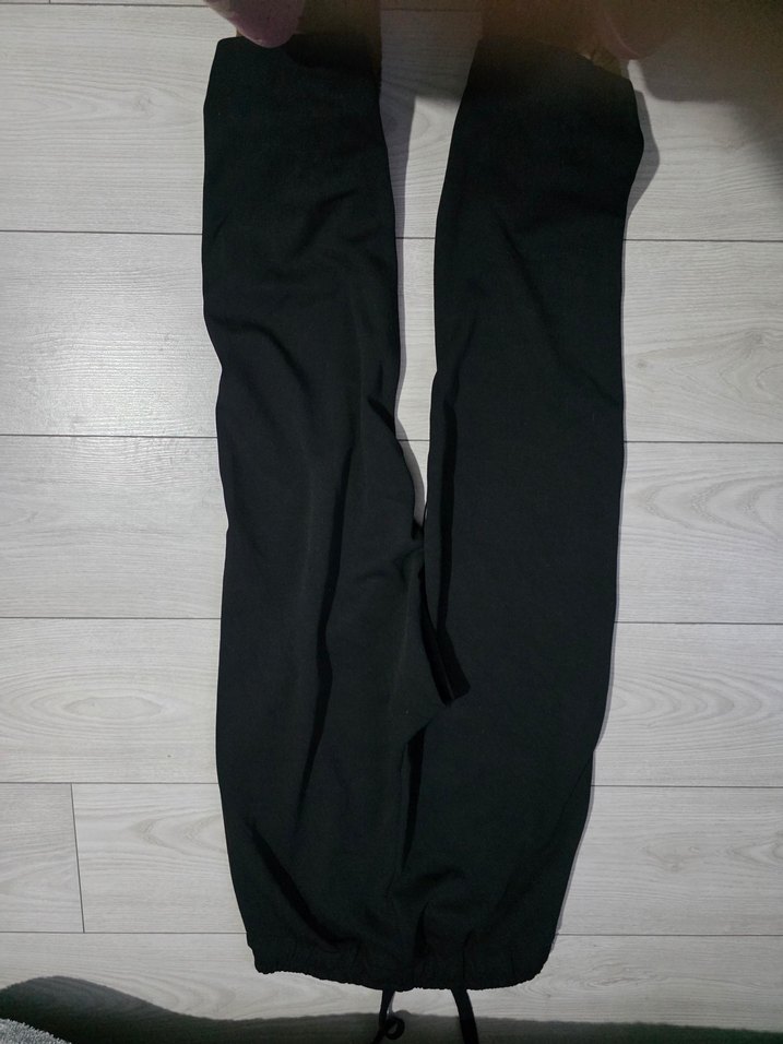 Siyah Kemerli Deri Kadın Pantolon - Görsel 5