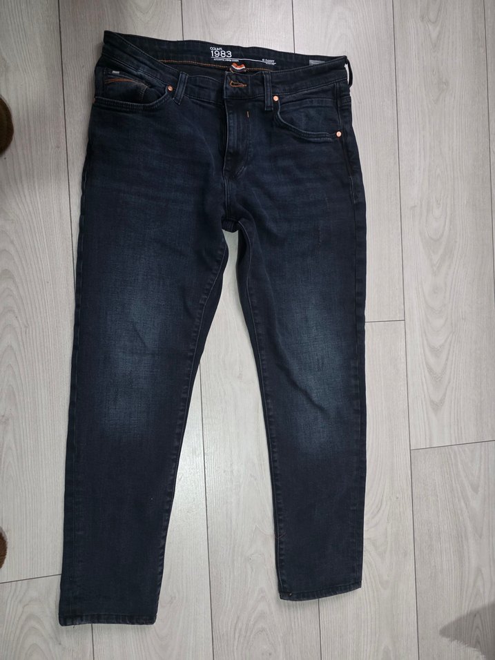 Erkek Lacivert  jean - Görsel 2