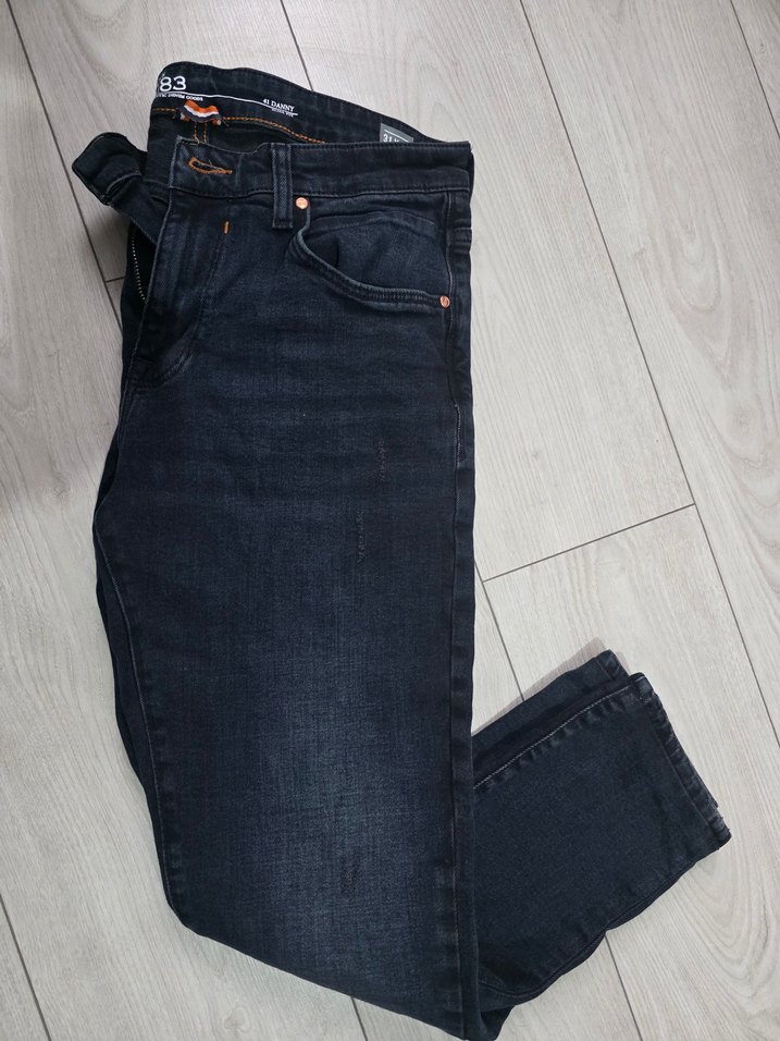 Erkek Lacivert  jean - Görsel 5