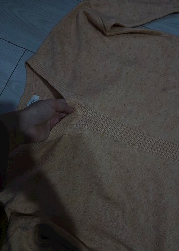 Bej Kadın Triko Uzun Kollu Kazak - Görsel 4