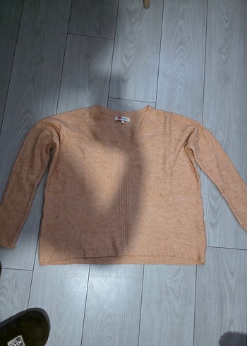 Bej Kadın Triko Uzun Kollu Kazak - Görsel 2