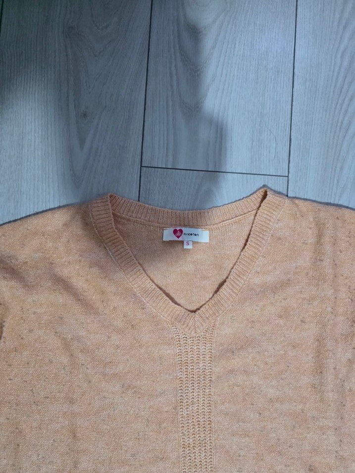 Bej Kadın Triko Uzun Kollu Kazak - Görsel 3