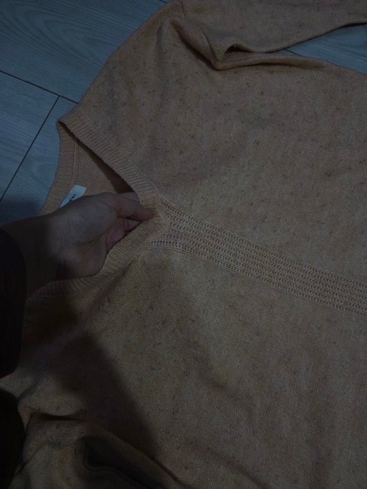 Bej Kadın Triko Uzun Kollu Kazak - Görsel 4