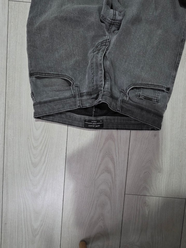 Gri Regular Fit Erkek Denim Pantolon - Görsel 4