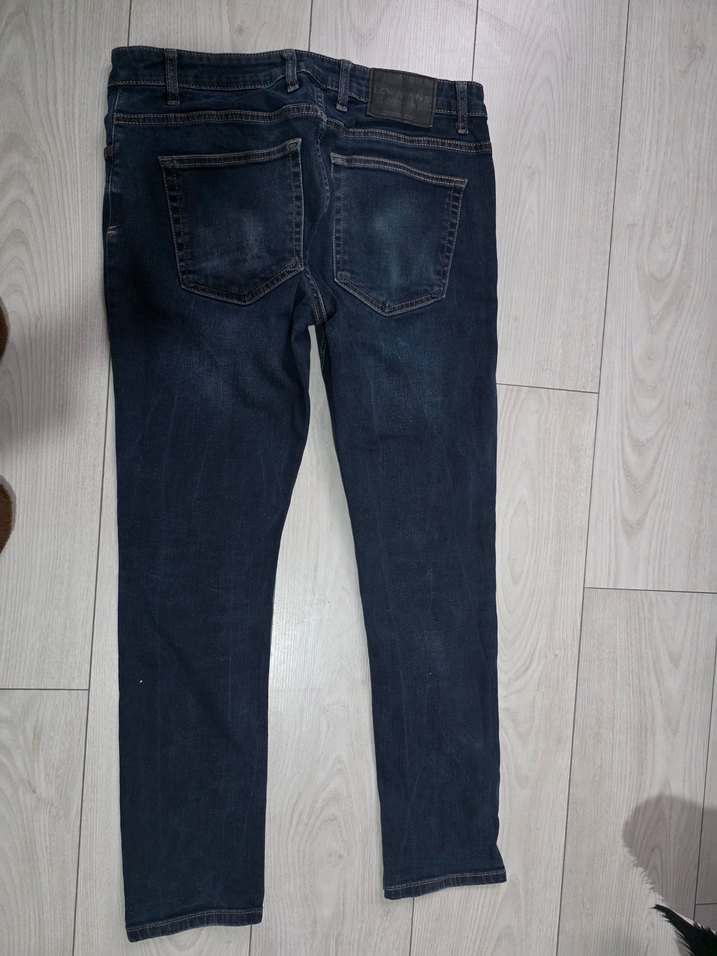 Erkek Lacivert jean - Görsel 4