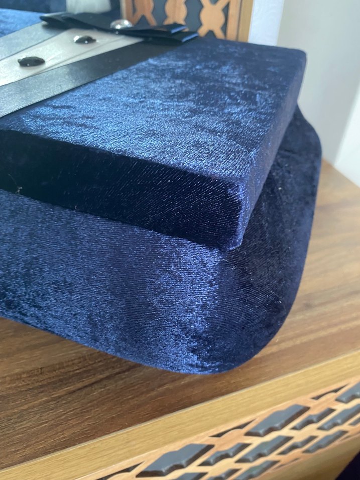 Lacivert Düğmeli Uzun Tuxedo - Görsel 2