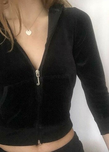 Juicy couture tarzı y2k crop 