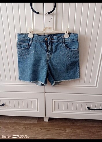 30 Beden mavi Renk Jean şort