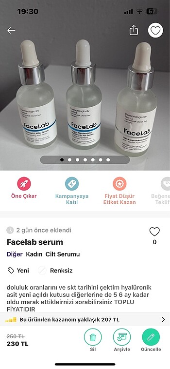 Facelab serum