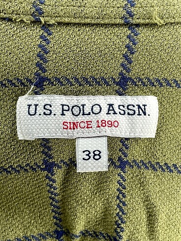 38 Beden haki Renk U.S Polo Assn. Gömlek %70 İndirimli.