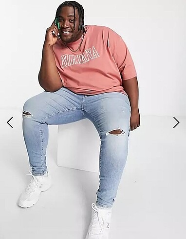 xs Beden pembe Renk ASOS OVERSIZE XS BEDEN UNISEX TSHIRT