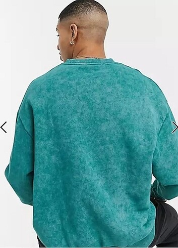 m Beden yeşil Renk ASOS OVERSIZE M BEDEN UNİSEX SWEATSHIRT 