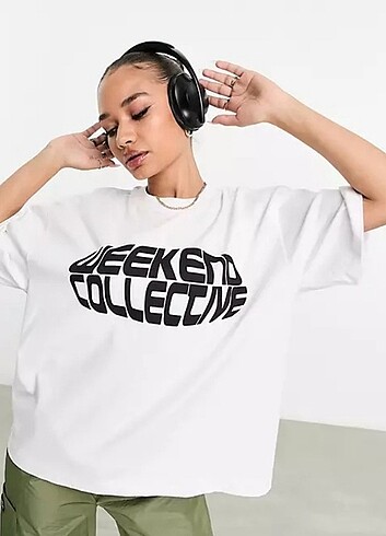 ASOS 36 BEDEN UNISEX OVERSIZE T-SHIRT 