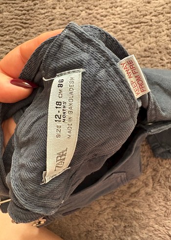 Erkek Çocuk Gri Kot Askılı Bol Kesim Tulum - Görsel 2