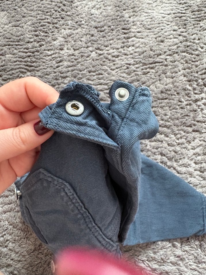 Erkek Çocuk Gri Kot Askılı Bol Kesim Tulum - Görsel 3