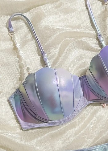 Zara Mor ışıltılı deniz kızı bikini takımı