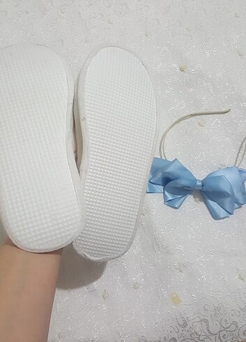 Lohusa terlik mavi beyaz taclar uyumlu - Görsel 8