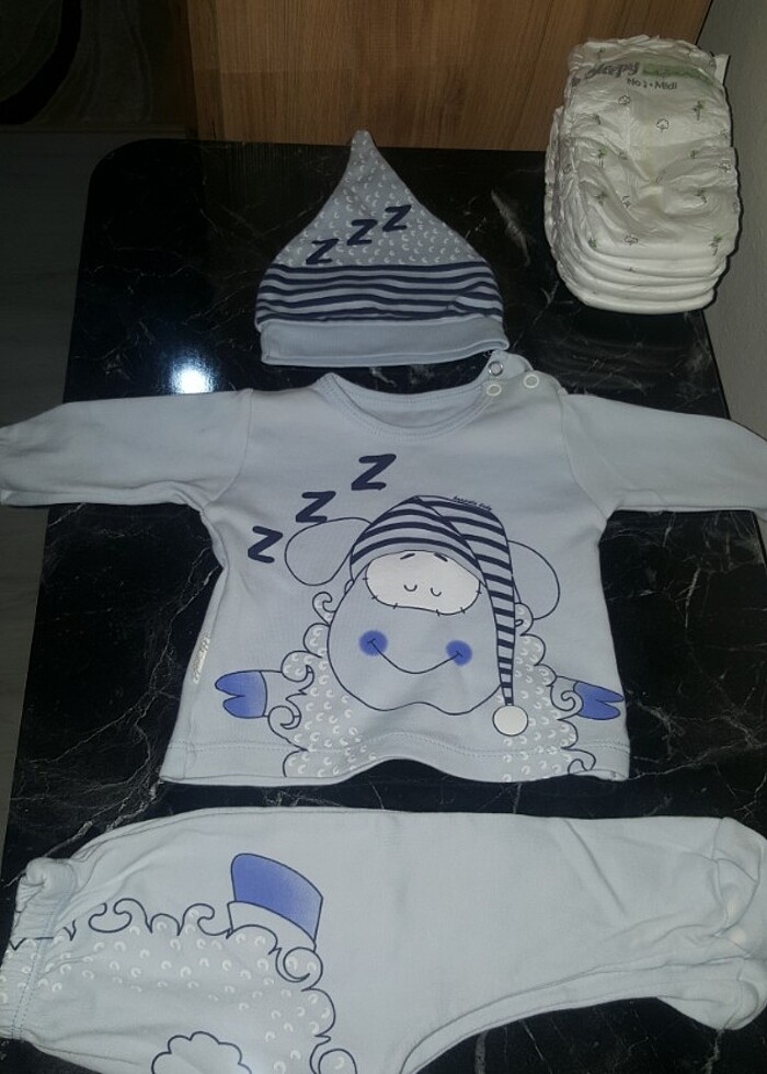 0~1 ay  altust sapkali bez hediyeli takim - Görsel 2