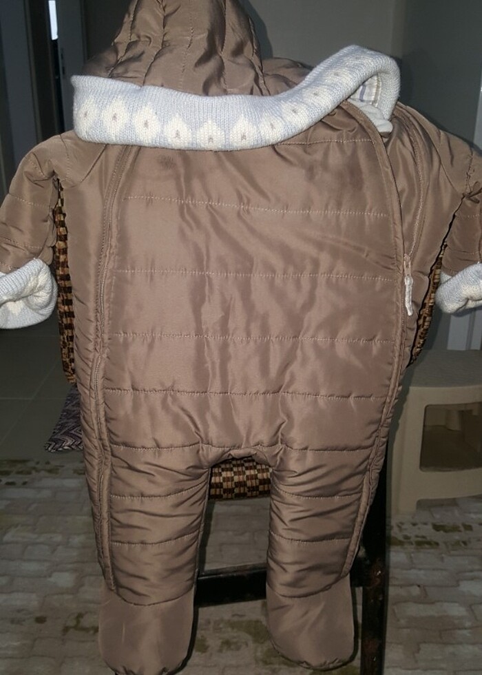 3~6 ay sapkonlu bebek tulumu - Görsel 4